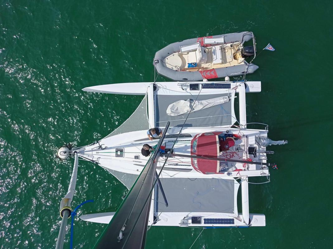 Tricat 30 vue du mat